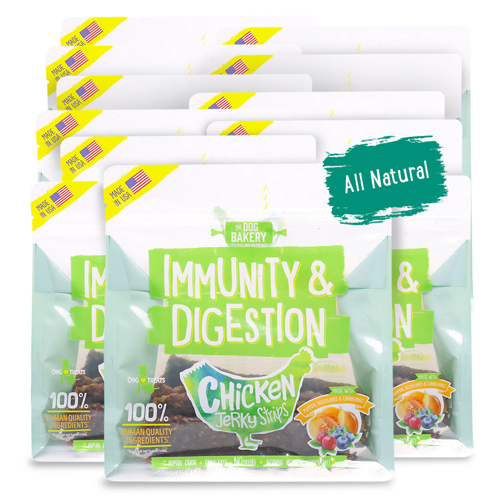 Chicken Immunity and Digestion Jerky Strips - 10 oz