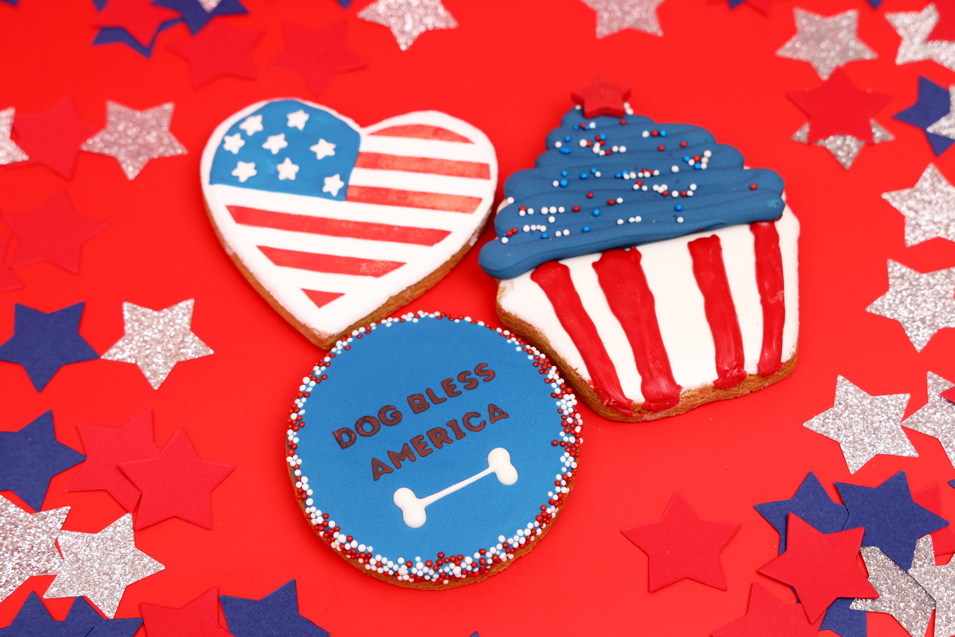 4th of July Cookies for Dogs