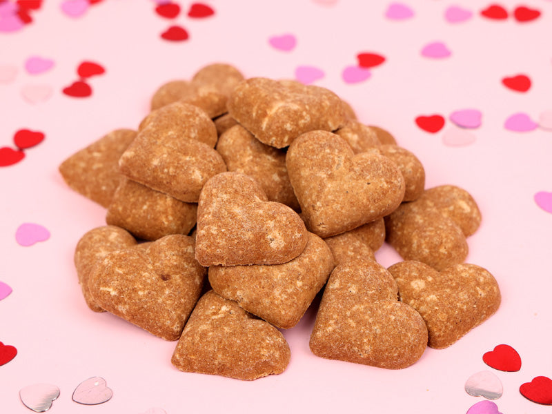 Mixed Berry Hearts Dog Biscuits 4oz