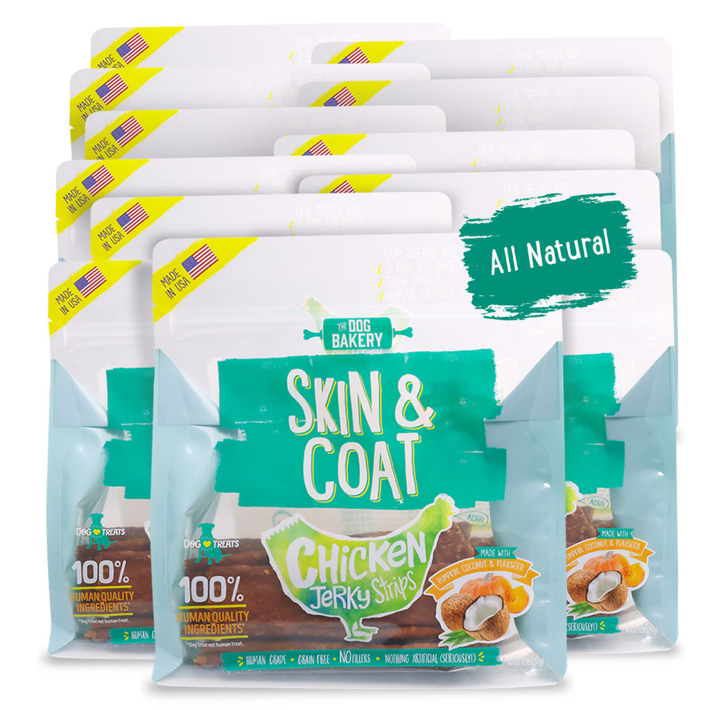 Chicken Skin and Coat Jerky Strips - 10 oz