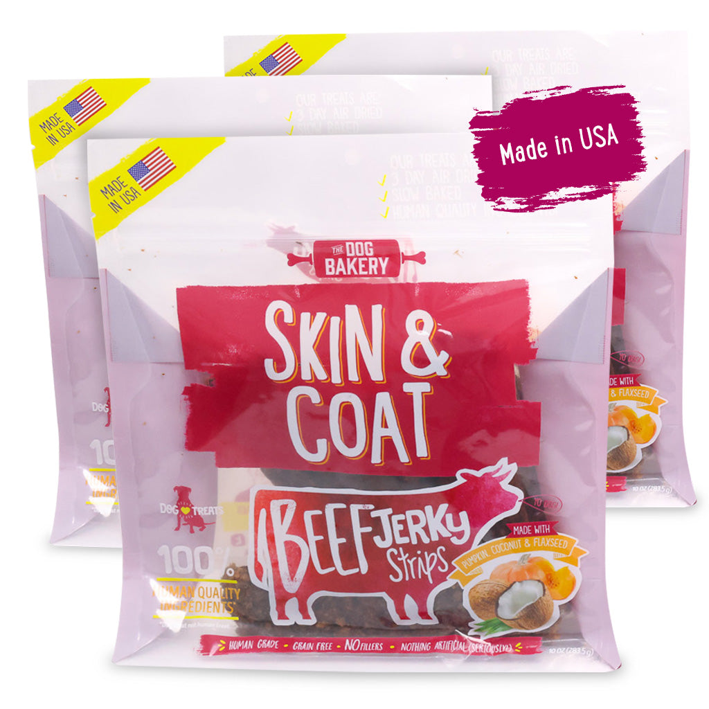 Beef Skin and Coat Jerky Strips - 10 oz