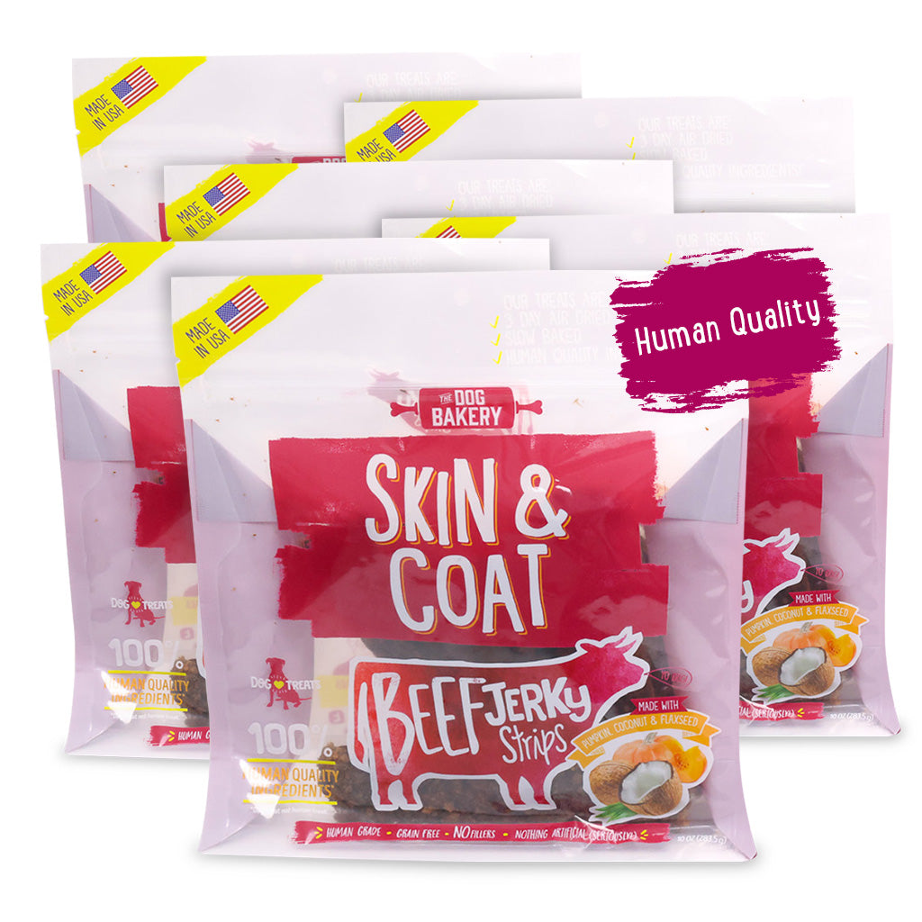 Beef Skin and Coat Jerky Strips - 10 oz