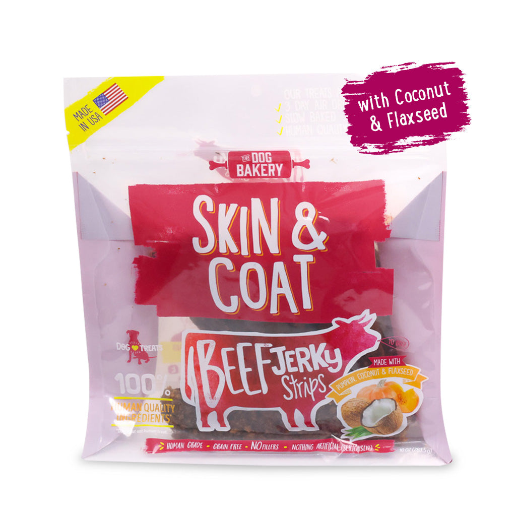 Beef Skin and Coat Jerky Strips - 10 oz