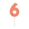 6 number candle