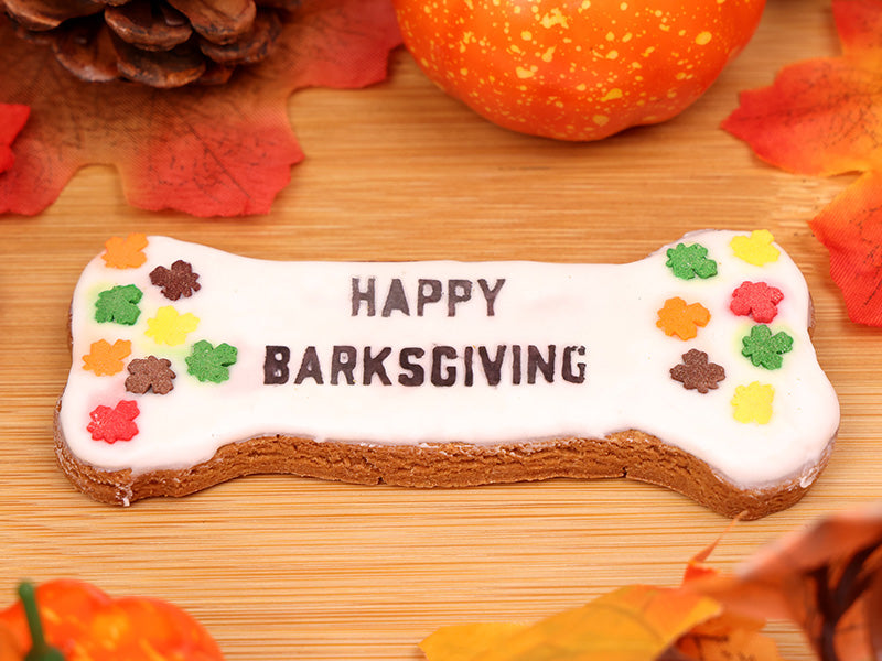 Happy Barksgiving Bone Cookie