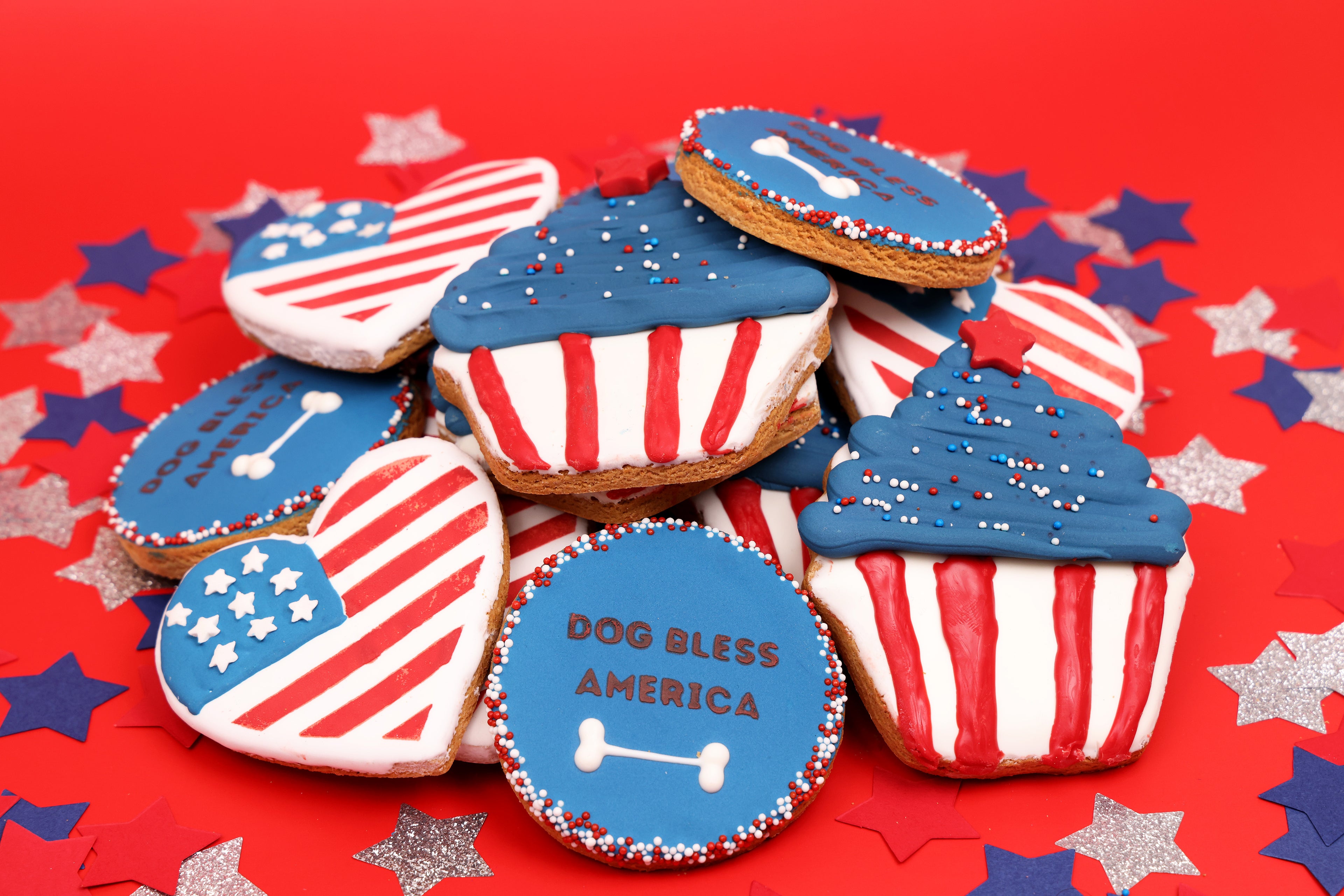 4th of July Cookies for Dogs