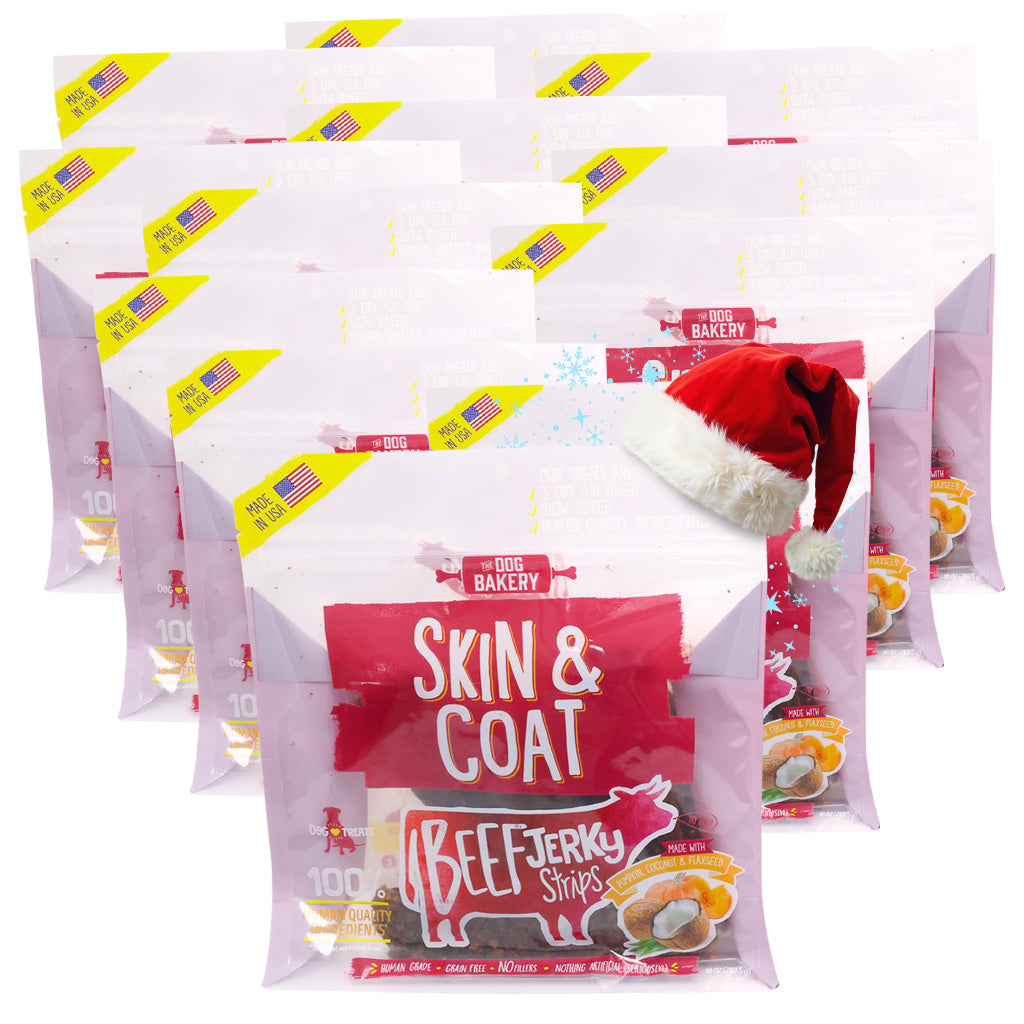 Beef Skin and Coat Jerky Strips - 10 oz