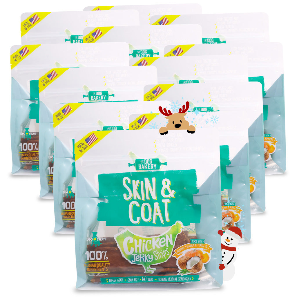 Chicken Skin and Coat Jerky Strips - 10 oz