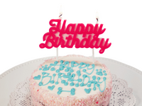Happy Birthday candle for cake