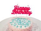 Happy Birthday candle for cake