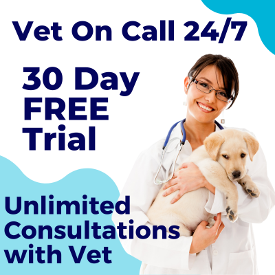 FREE Online Vet Care for 30 Days - Unlimited Consultations.